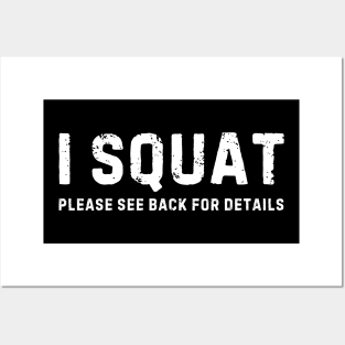 Squat Posters and Art